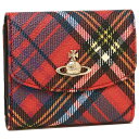 【24時間限定ポイント10倍】【返品OK】ヴィヴィアンウエストウッド 折財布 レディース VIVIENNE WESTWOOD 51150003 10256 O202 レッド マルチカラー
