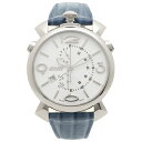 【6時間限定ポイント5倍】【返品OK】ガガミラノ 腕時計 メンズ GAGA MILANO 5097.02BJ-NEW-N ライトブルー ホワイト