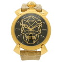 【4時間限定ポイント10倍】【返品OK】ガガミラノ 腕時計 メンズ 自動巻き GAGA MILANO 6014.01S ベージュ ブラック