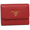 【4時間限定ポイント10倍】【返品OK】プラダ 折財布 レディース PRADA 1MH840 QWA F068Z レッド