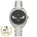 【P5倍 12/2 15時~12/9 9時】フェンディ 腕時計 レディース メンズ FENDI F216031104D1 シルバー ブラック【返品OK】