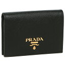 【4時間限定ポイント10倍】【返品OK】プラダ 折財布 レディース PRADA 1MV021 QWA 002 ブラック
