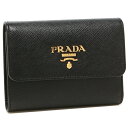 【4時間限定ポイント10倍】プラダ 折財布 レディース PRADA 1MH025 QWA F0002 ブラック