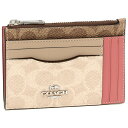 【72時間限定ポイント10倍】【返品OK】コーチ コインケース カードケース レディース COACH 89484 LHPVU カーキ ホワイトベージュ ピンク