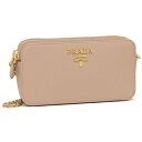 【75時間限定ポイント10倍】【返品OK】プラダ ショルダーバッグ レディース PRADA 1DH010 QWA F0236 ベージュ