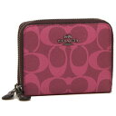 【返品OK】コーチ 折財布 アウトレット レディース COACH 91601 QBQAE レッドパープルマルチ