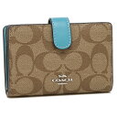 【4時間限定ポイント10倍】【返品OK】コーチ 折財布 アウトレット レディース COACH 23553 SKHAQ カーキ ブルー