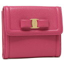 【4時間限定ポイント10倍】【返品OK】フェラガモ 折財布 レディース ヴァラ リボン Salvatore Ferragamo 22C911 0737541 ピンク