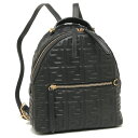 【P10倍 8/4 20時~8/5 24時】【返品OK】フェンディ リュック レディース FF ロゴ EMBOSSED SMALL BACKPACK FENDI 8BZ038 A72V F15ZW ブラック