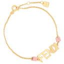 【P5倍 9/20 18時~24時】【返品OK】フェンディ ブレスレット アクセサリー シグネチャー バングル ゴールド レディース FENDI 8AH193F1N F0ZTW