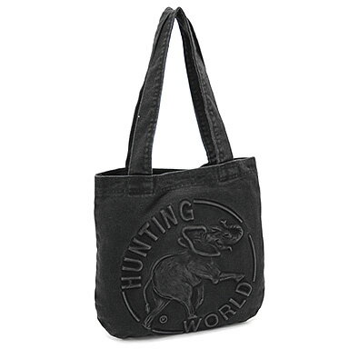 ・【送料無料】HUNTING WORLD ハンティングワールド 132 DT Mサイズ DENIM TOTE BAG デニム トートバッグ ブラック【円高還元】