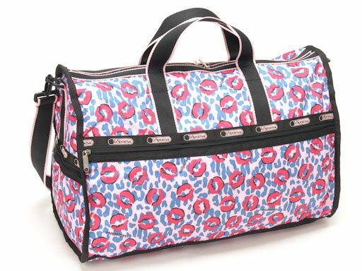 ・【送料無料】LeSportsac レスポートサック 7185 LARGE WEEKENDER ラージ ウィークエンダー ボストンバッグ 4062 LIP SMACKER リップスマッカー【ラッピング不可商品】【円高還元】