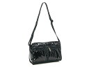 ELeSportsac X|[gTbN 7519 DELUXE SHOULDER SATCHEL fbNXV_[ Tb`F V_[obO 9908 BLACK PATENT ubNpegybsOsizy~Ҍzy˔j1205z