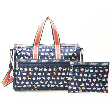 ・【送料無料】LeSportsac レスポートサック 7184 Medium Weekender ミディアムウィークエンダー ボストンバッグ D031 LIL GUYS リルガイズ【ラッピング不可商品】【円高還元】【RCPmara1207】