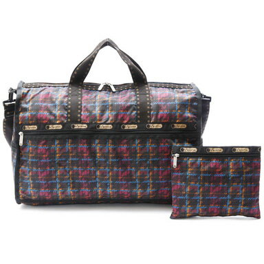 ・【送料無料】LeSportsac レスポートサック 7185 LARGE WEEKENDER ラージ ウィークエンダー ボストンバッグ D049 PUNK PLAID パンクプレイド【ラッピング不可商品】【円高還元】