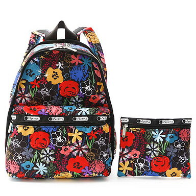 ・【送料無料】LeSportsac レスポートサック 7812 BASIC BACKPACK ベーシックバックパック リュックサック D048 LUSH ラッシュ【ラッピング不可商品】【円高還元】【RCPmara1207】【マラソン201207_ファッション】ポイント最大45倍☆12日(木)1:59迄！要エントリー！レスポートサック lesportsac レスポ 11月柄！★50％OFF★