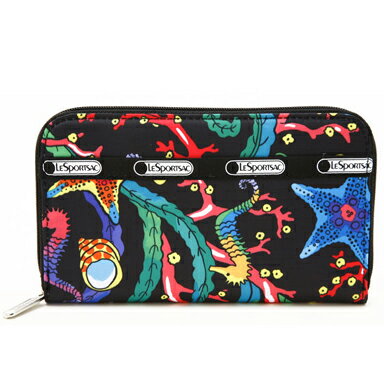 ・LeSportsac レスポートサック 6506 LILY リリィ 長財布 2121 SEASCAPE シースケープ【ラッピング不可商品】【円高還元】