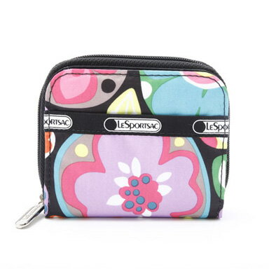 ・レスポートサック LeSportsac 6505 クレア CLAIRE 2つ折財布 D104 フラワードロップス FLOWER DROPS【ラッピング不可商品】【円高還元】【sa0601】