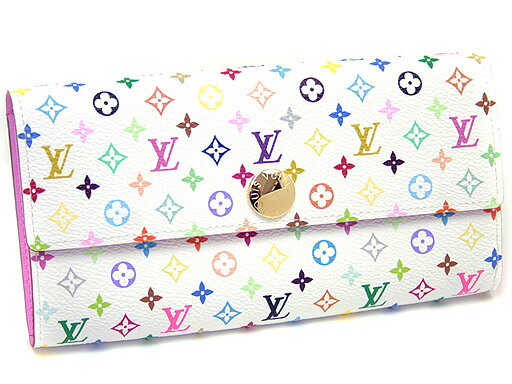 ・【送料無料】LOUIS VUITTON ルイヴィトン M93744 モノグラムマルチカラー ポルトフォイユ・サラ 長財布 ホワイト/リッチ【即納・新品・未使用】【円高還元】【sa0523】