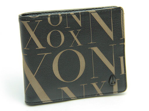 ・NIXON ニクソン C1486 000 LANGDON BI FOLD ZIP WALLET ラングダン バイフォールド ジップウォレット 2つ折り財布 DARK GRAY ダークグレー【ラッピング不可商品】【円高還元】