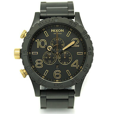 【送料無料】NIXON ニクソン A083 THE 51-30 CHRONO フィフティーワンサーティ クロノ メンズ腕時計/ウォッチ 1041 BLACK/GOLD ブラック/ゴールド【楽ギフ_包装】【SALE】【sa0706】nixon ニクソン 腕時計 円高還元セール開催中！★48％OFF★