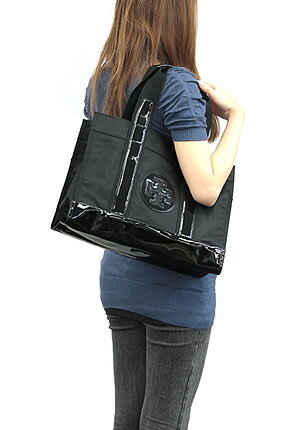 TORY BURCH トリーバーチ/トリバーチ 50009806 ナイロン トリートートバッグ NYLON TORY TOTE 009 ブラック/ブラック【楽ギフ_包装】【あす楽対応_関東】