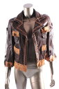 【期間限定】DSQUARED2 レザージャケット 73PG001 001ブラウン ウエスタン 革ジャン レディース【新品・未使用・正規品】【あす楽対応】