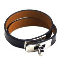 HERMES エルメスケリー レザーブレスレットH