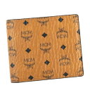 MCM エムシーエムMXS6AVI66 CO001二つ折り財布キャメル【c】【新品/未使用/正規品】