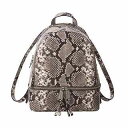 マイケルコース MICHAEL KORS 30H5SEZB1N 270 バックパック NATURALパイソン蛇柄【c】【新品・未使用・正規品】