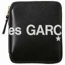 コムデギャルソン COMME DES GARCONS SA2100HL BLACK ラウンドファスナー 二つ折り財布 ジップウォレット ブラック CDG レディース メンズ ユニセックス HUGE LOGO【新品/未使用/正規品】