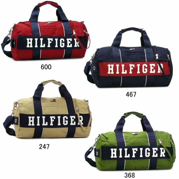 TOMMY HILFIGER ボストンバッグ　6913565トミーヒルフィガー　2WAYショルダーバッグ　MINI DUFFLE【】467ネイビー600レッド247キャメル368グリーン 【新品・未使用・正規品】