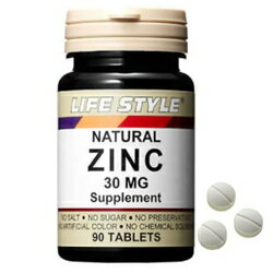 【LIFE STYLE ライフスタイル 亜鉛 30mg 90粒】