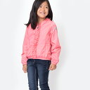 モンクレール MONCLER キッズ ナイロン フリル ジャケット アウター 女の子用 DARMA GIUBBOTTO 8A(130cm) 12A(152cm) コーラル 46138