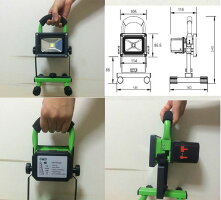 10w充電式LED投光器