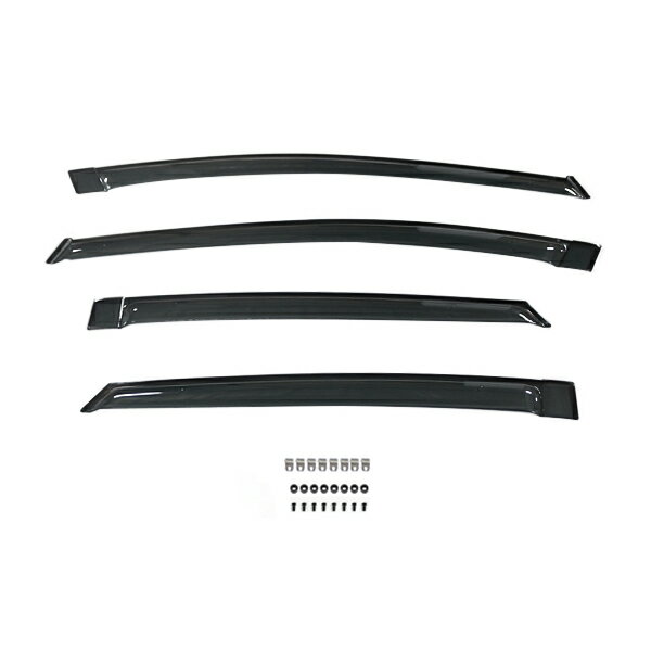 送料無料 サイドドアバイザー プリウス 20系 H15.9〜H21.4 トヨタ スモーク ブラック サイドバイザー