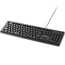 【ポイント10倍】バッファロー USB&PS/2接続 有線ゲーミングキーボード PS4対応 ブラック BSKBCG300BK