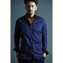 【ポイント10倍】VADEL collar separated shirts NAVY サイズ44【代引不可】