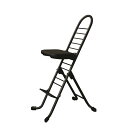 【ポイント10倍】シンプル 折りたたみ椅子 【ブラック×ブラック】 SH31~84cm スチールパイプ 『プロワークチェア』【代引不可】