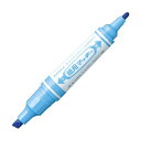 【ポイント10倍】(まとめ) ゼブラ 水性マーカー紙用マッキー(太+細) ライトブルー WYT5-LB 1本 【×100セット】