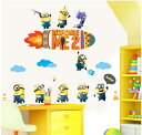 『ミニオンと仲間たち』大きいサイズ Despicable Me 2 Disney ディズニー ウォールステッカー 貼って 剥がせる 壁紙 壁シール