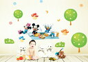 【ミッキー ミニー ドナルド ピクニック】Disney ウォールステッカー ディズニー 北欧 貼って はがせる 壁紙 壁シール ポスター シール 北欧 激安 キャラクター 子供部屋