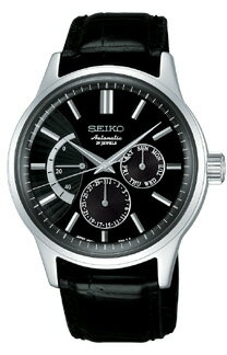 【SEIKO】セイコーメカニカルメンズ機械式腕時計パワーリザーブブラックSEIKOMechanicalSARC017【送料無料】【お取り寄せ商品】