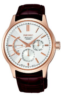 【SEIKO】セイコーメカニカルメンズ機械式腕時計パワーリザーブピンクゴールドSEIKOMechanicalSARC018【送料無料】【お取り寄せ商品】