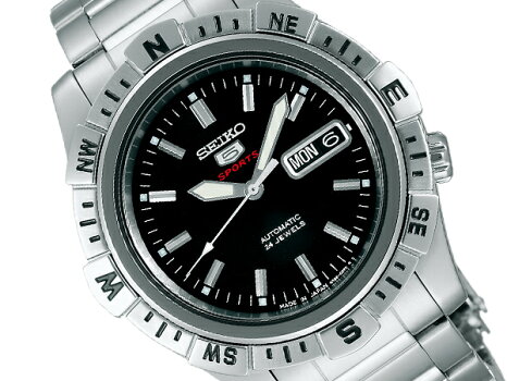 【SEIKO】セイコーメカニカルセイコー5スポーツメンズ腕時計自動巻き手巻きブラックSARZ001【送料無料】<サイズ調整無料>【お取り寄せ商品】