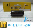 インターテクニック フィルムコンデンサー QS-4.70μF/630V AUDYN CAP オーディンキャップ MKP-QS 4.70MF/630V 5% AXIAL