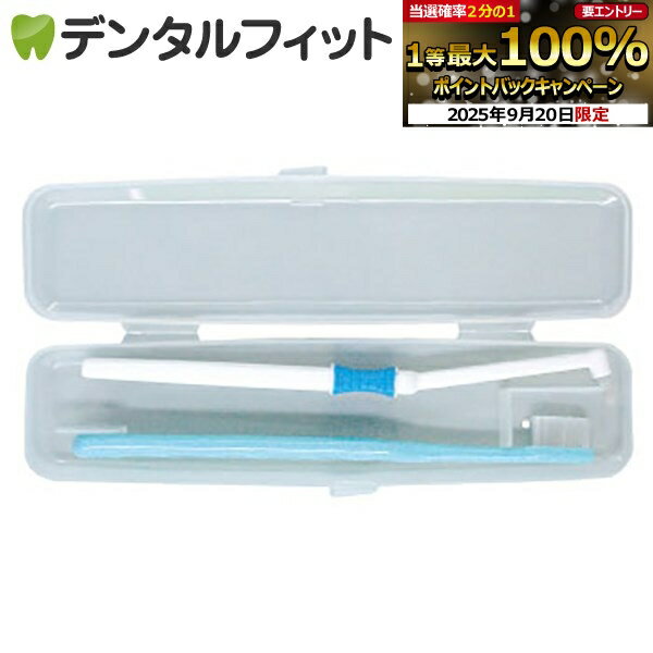 【★エントリー＆店内3点購入でP10倍(9/19 20___00-9/24 1___59迄)】<strong>歯ブラシケース</strong> 1個 ／ 手軽に歯ブラシと歯みがき粉を携帯！ランチ磨きや職場での管理に！ ポイント消化