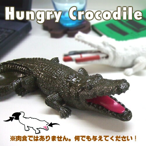 Hungry Crocodile / ハングリークロコダイル (口を大きく開いたワニさん小物入れ) 【あす楽対応】