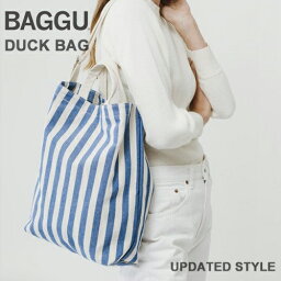 BAGGU DUCK BAG UPDATED STYLE Summer Stripe / バグー ダックバッグ サマーストライプ[トートバッグ 2WAY デイリーユース トート エコバッグ ショッピングバッグ ストライプ バグゥ] 【送料無料 あす楽対応】