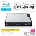 【最大1,000円オフクーポン配布中!】Logitec USB3.0対応 ポータブルブルーレイドライブ For Mac シルバー LBD-PME6U3MSV